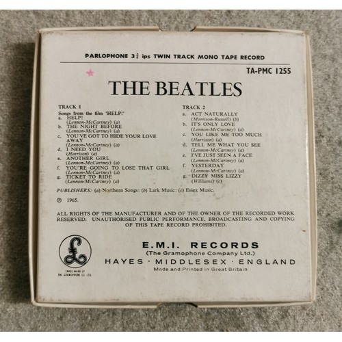 12 - The Beatles - Help TA-PMC1255, twin track mono tape reel in case