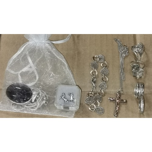 6 - Nice bundle of assorted 925 stamped silver jewellery - all proceeds from this lot go to NSPCC