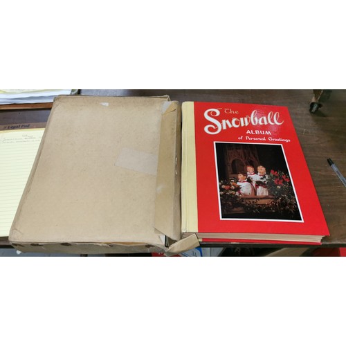 37 - Boxed 1968 'the snowball album of personal greetings' in original box, mostly complete