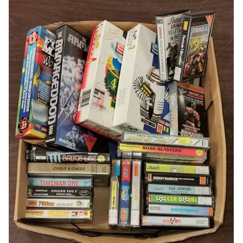 50 - Retro gaming job lot of Amstrad CPC 464/664/6128 tape and disk games