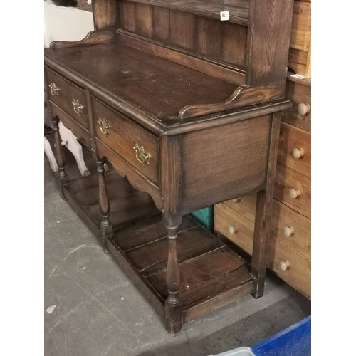 81 - Very nice 137 x 50 x 227 cm tall 19th century oak dresser