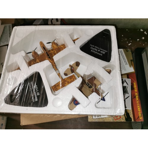 48 - Boxed and mint Atlas North Africa campaign model aeroplane twin set