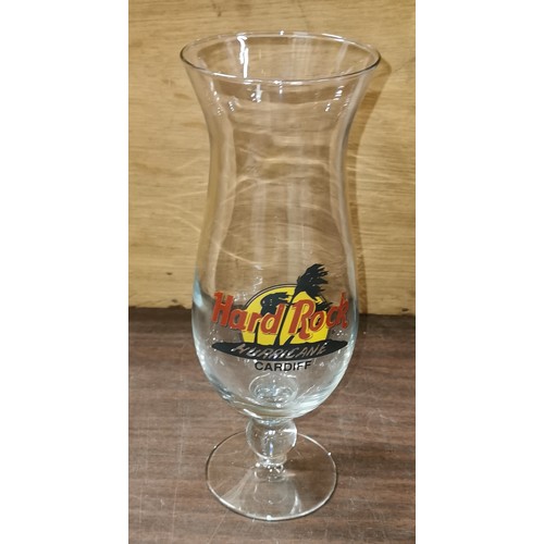 153 - Hard Rock Cafe Cardiff pint glass - all proceeds from this lot go to NSPCC