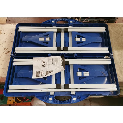 18 - Unused HiGear folding table and stools set