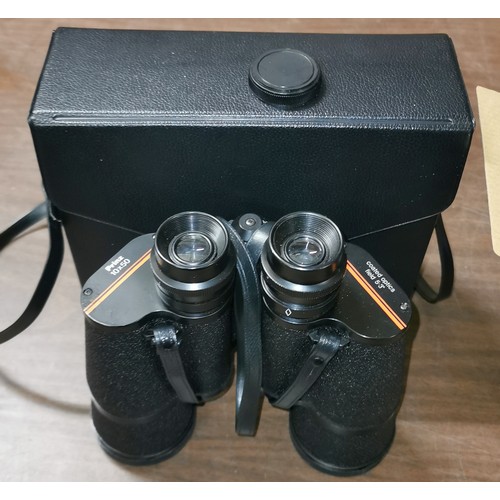 27 - Prinz 10 x 50 binoculars in case