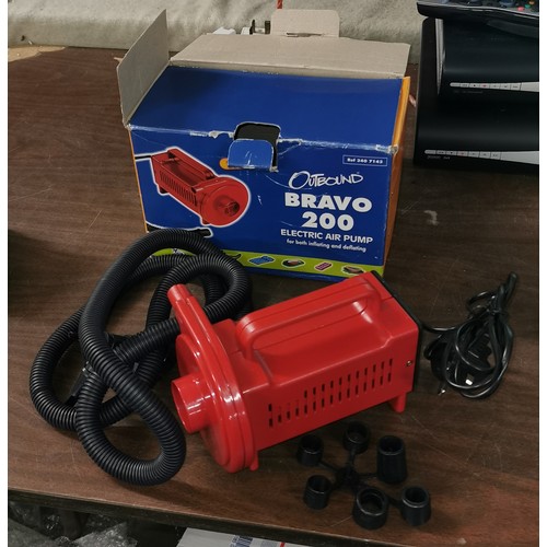 117 - Boxed as new Bravo electric air pump