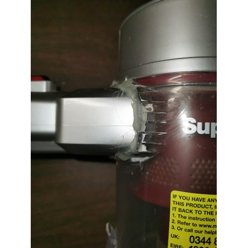 84 - Morphy Richards cordless super vac sleek stick vac with charger - repaired but working fine