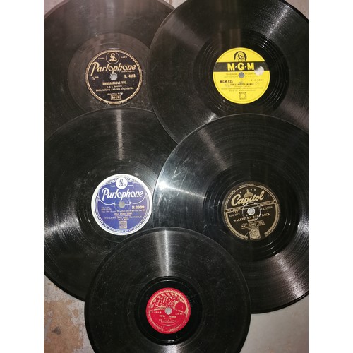 75 - Box of approx 20 x 78rpm records including George Formby, Sandy Powell, Blues etc - all proceeds fro... 