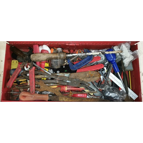 68 - Metal 2 drawer tool box and contents