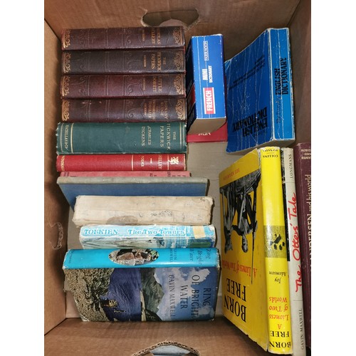 74 - Box of assorted miscellaneous and box of mainly vintage books