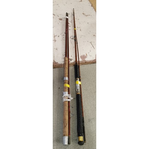 24 - 2 x vintage fishing rods