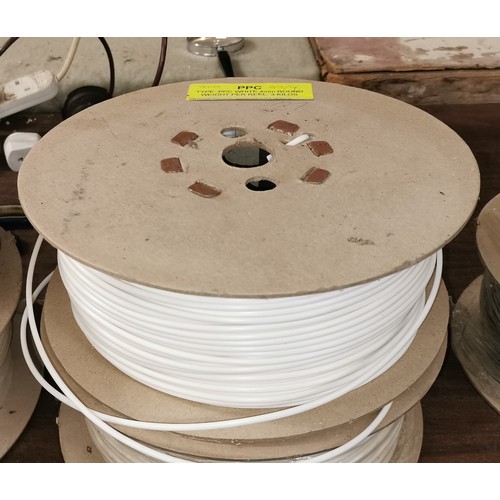 76 - New reel of HDPE type PE 300 polyethylene 4mm plastic engineering rod in white colour