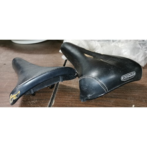 223 - 2 x retro bicycle seats being Viscount body fit & Magna