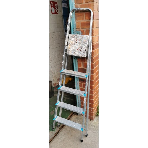 146 - Youngman 200, 4 part multi purpose ladder and other folding step ladder