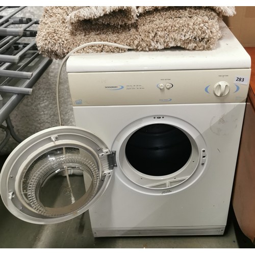 342 - 59.5 cm wide White Knight 6 kg tumble dryer - used in garage so not eye candy but working