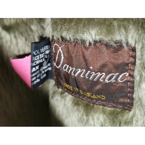 196 - Retro Dannimac full length faux fur lined ladies hooded coat approx size L