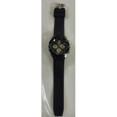 401 - Gents Carrera style quartz watch with silicone strap