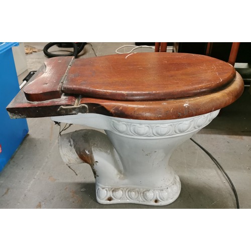 316 - Reclaimed Victorian 'The Excelsior' toilet with all original fittings