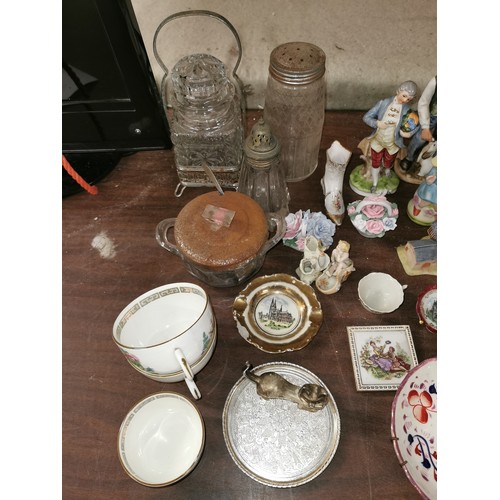 370 - Job lot of assorted porcelain, china, plated ware etc including Limoges etc