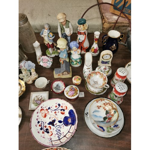 370 - Job lot of assorted porcelain, china, plated ware etc including Limoges etc