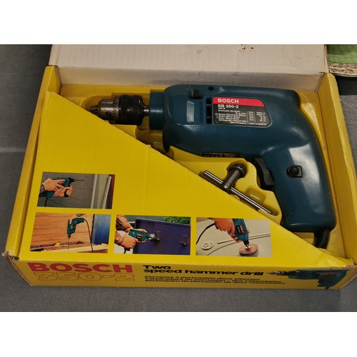 346 - Boxed Bosch 350-2 electric 2 speed hammer drill