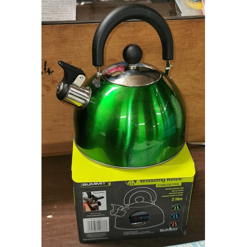 41 - Boxed Summit whistling stove kettle