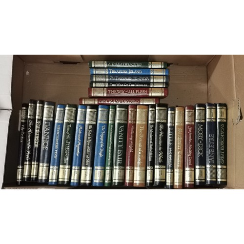 127 - Box of 27 x 1980's Marshall Cavendish, the great writers library novels in excellent condition