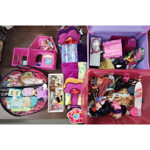 244 - Large job lot of assorted girls toy dolls and accessories etc - mainly Bratz