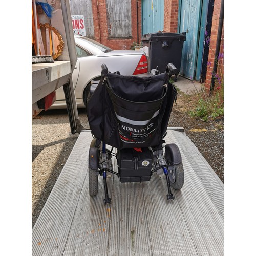 337 - Wheeltech Enigma Energi power chair electric wheelchair with charger - charges but power light keeps... 