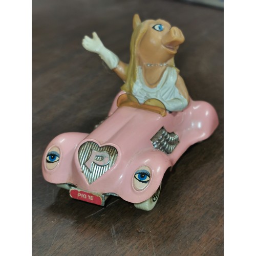 197 - 1979 Corgi Miss Piggy car with character plus 4 x other Miss Piggy small figures