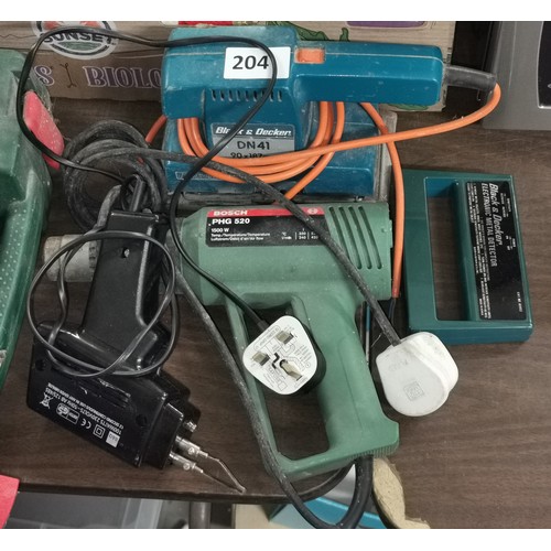 204 - Bundle of garage clearance electric hand tools