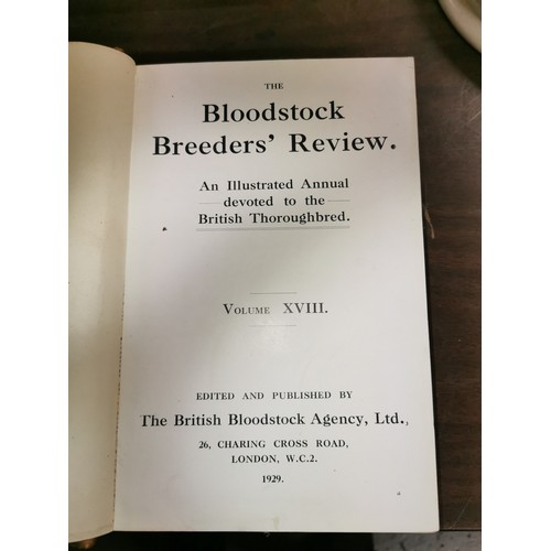 112 - 1929 Bloodstock breeders review volume 18 in VG condition