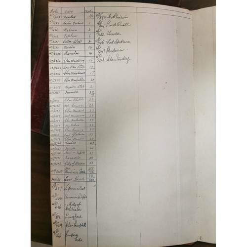 113 - 2 x 1940's and 1 x 1950 tobacco warehouse receiving books and Albert Dock labour book - all full and... 