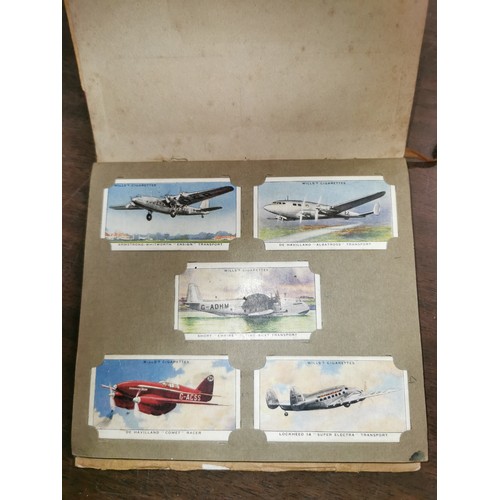 115 - Part full Players cigarette card book, complete Wills cigarettes album with 'Speed' cards and some l... 