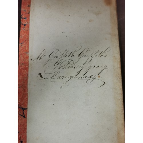 119 - 1841 'The Welshmans Candle' Welsh language book by Rhys Prichard M.A. in acceptable condition