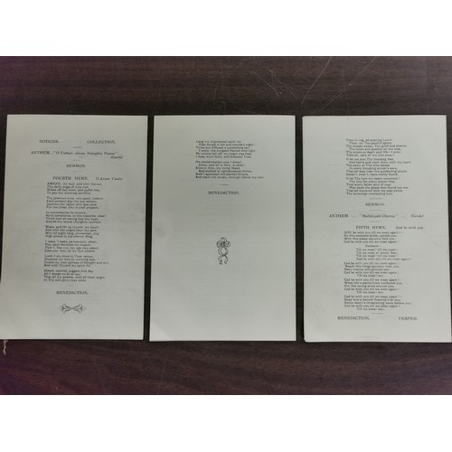 125 - 1934 old scholars re-union service sheets