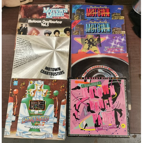 415 - Bundle of 9 x assorted Motown compilation vinyl albums in varying conditions