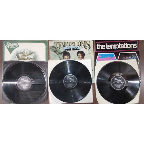 406 - 3 x Temptations vinyl albums, 2 x average and 1 x good