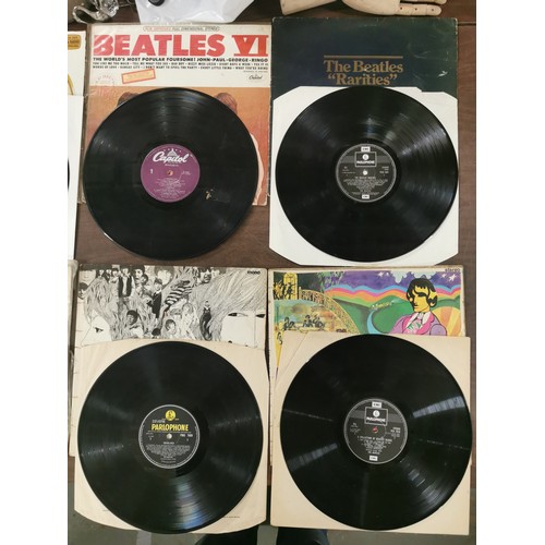 403 - 8 x The Beatles vinyl albums, mostly above average condition and Sgt Peppers with cut-outs insert