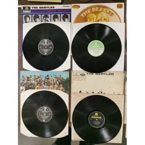 403 - 8 x The Beatles vinyl albums, mostly above average condition and Sgt Peppers with cut-outs insert