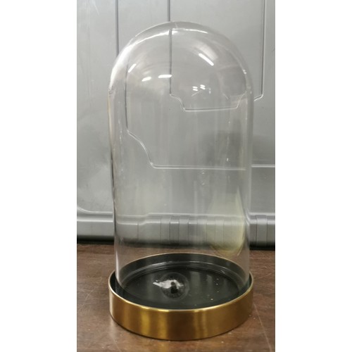 395 - 20 cm tall domed glass display case