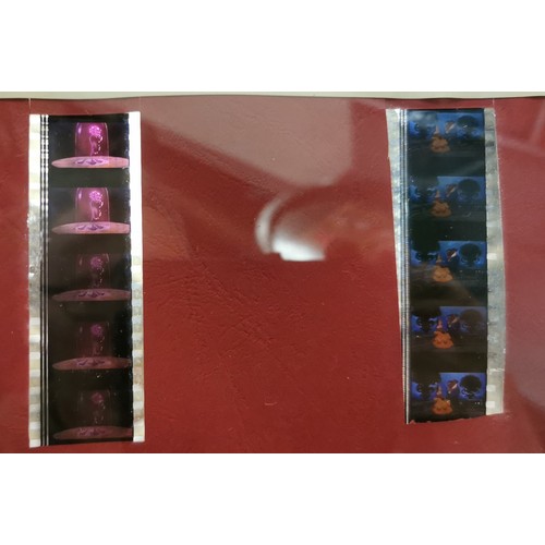 449 - Pair of 23.5 x 32.5 cm framed Disney film reel and pictures