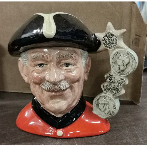 436 - 17 cm tall Doulton (seconds) Chelsea Pensioner character jug