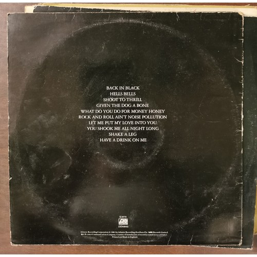 632 - ACDC - Back in black vinyl album in good condition, no inner sleeve