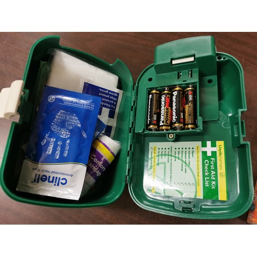 155 - Lloyds pharmacy first aid kit with torch and contents