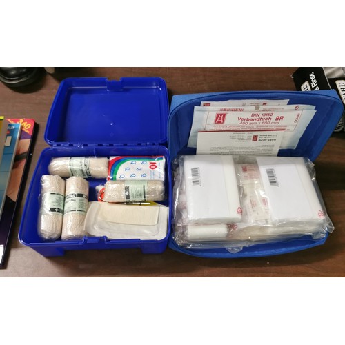 276 - 1 x plastic and 1 x other first aid boxes and contents