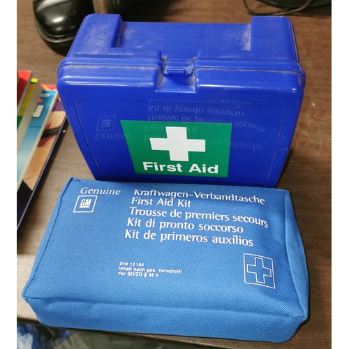 276 - 1 x plastic and 1 x other first aid boxes and contents