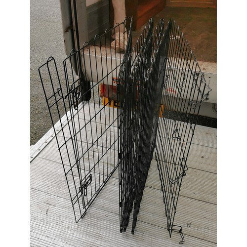 46 - 4 x 4 ft or 6 x 2 ft folding metal pen with gate