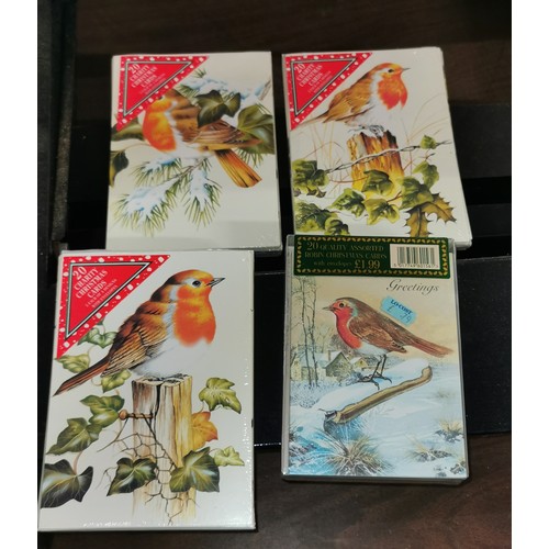 199 - 4 x sealed packs of 20 Christmas cards