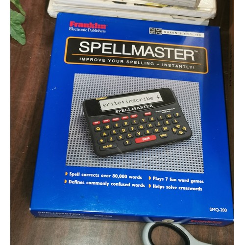 197 - Boxed Franklin Spellmaster, electronic spelling trainer with games